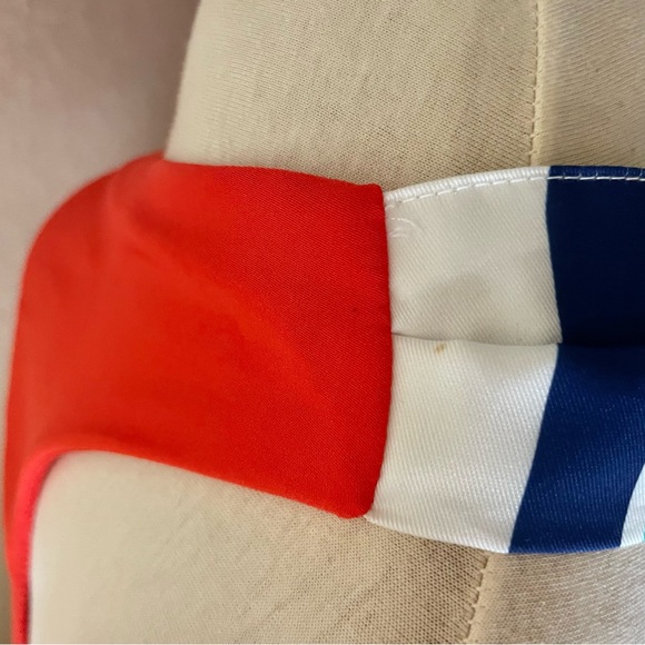 Lulus Red/ Orange Multi Stripe Open -Back Mini Dress - Picture 6 of 9